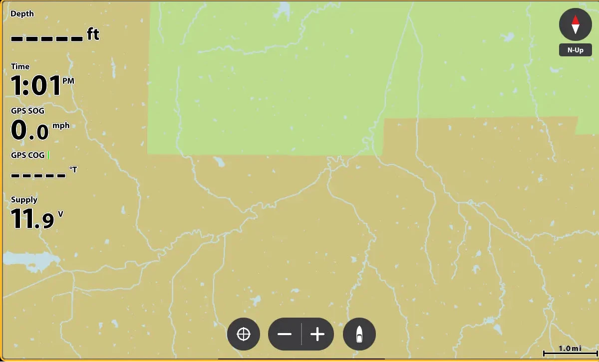 Map application interface with navigation tools and map display on a screen