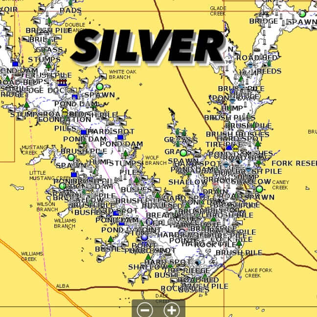 Lake Fork Fishing Hotspots GPS Waypoints Where to Fish Lake Fork