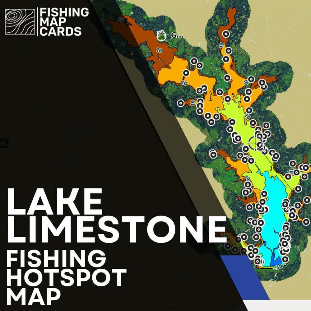 Lake Limestone Fishing Map