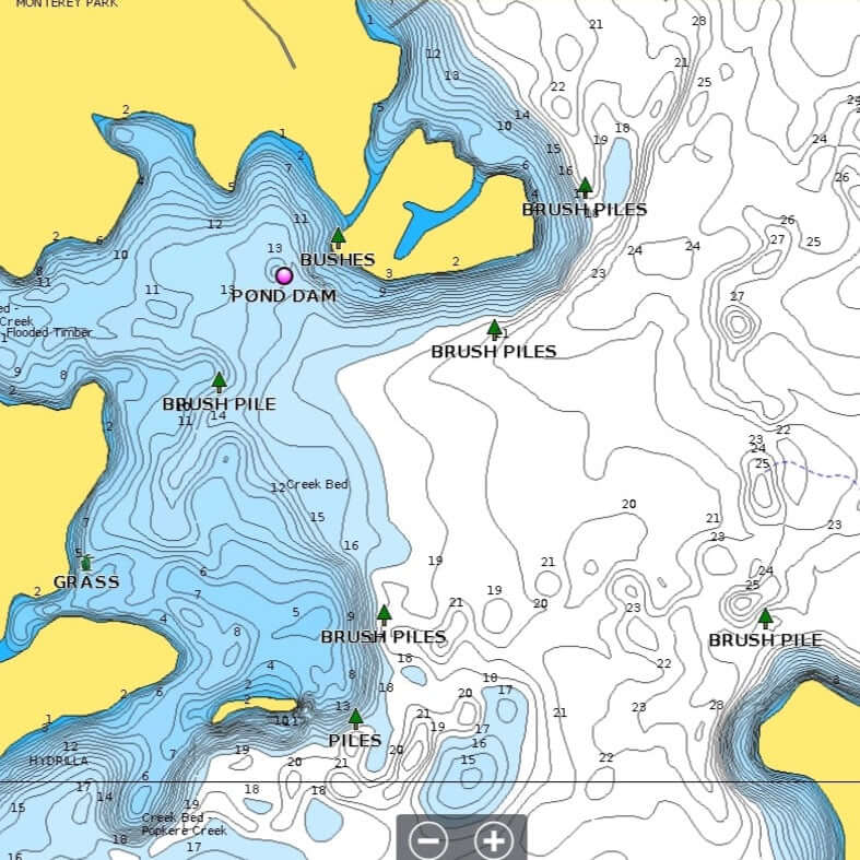 lake maps for lowrance fish finders Sam Rayburn Fishing Spots SD Card – Fishing Map Cards