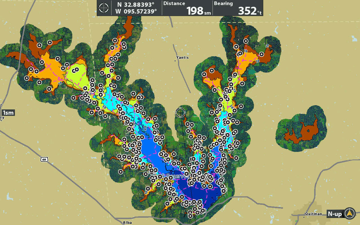 Bitcraft Fish Map Fishing Map Cards - Fishing Hot Spot and Navigational SD Cards